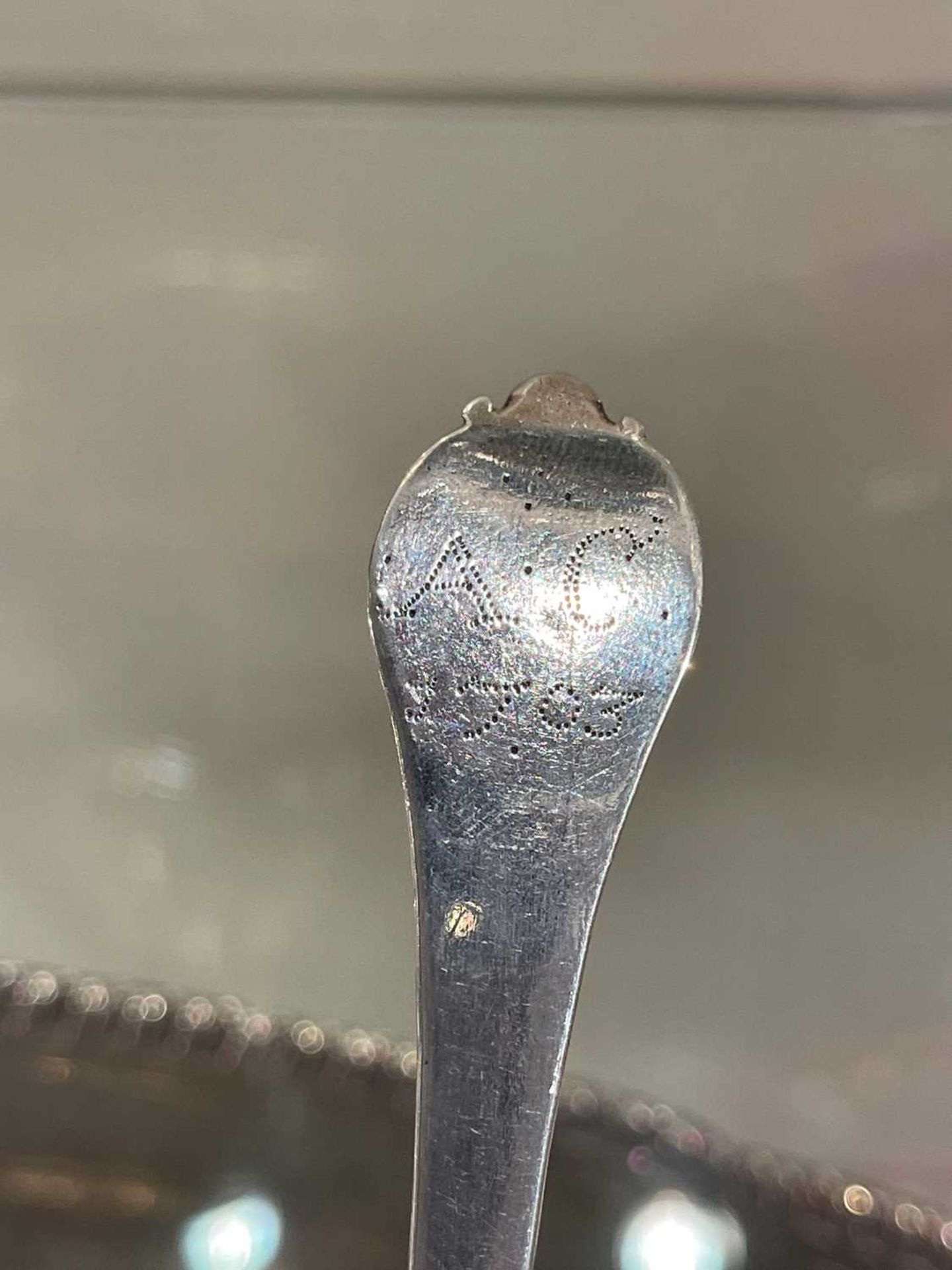 A William III East Anglian provincial silver trefid spoon, - Image 12 of 15