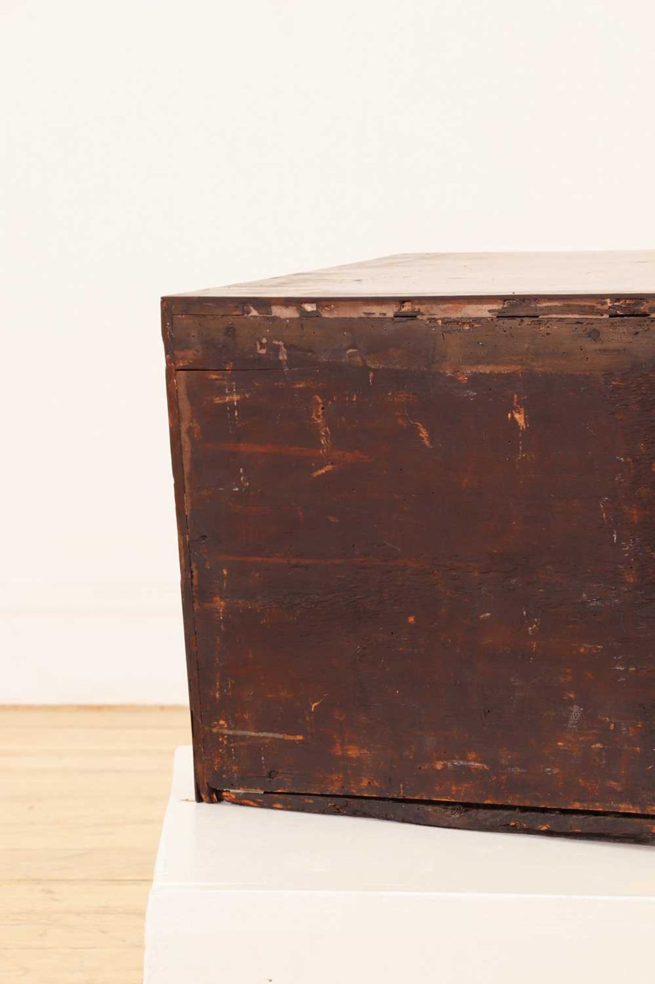 A baroque walnut, ebonised and verre églomisé table cabinet, - Image 6 of 28