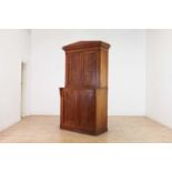 A George IV figured mahogany collector's cabinet,