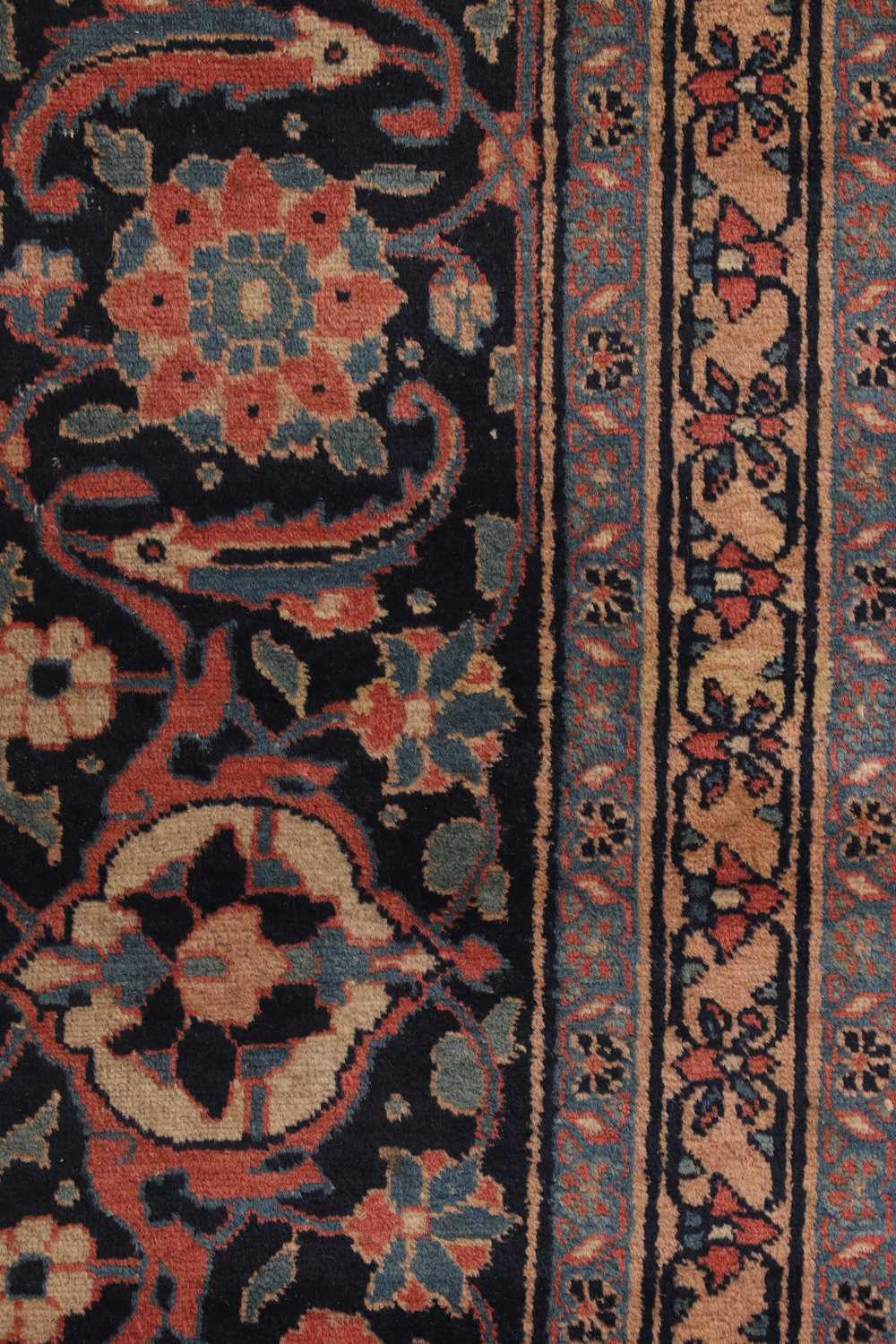 A large wool Persian carpet, - Image 6 of 6