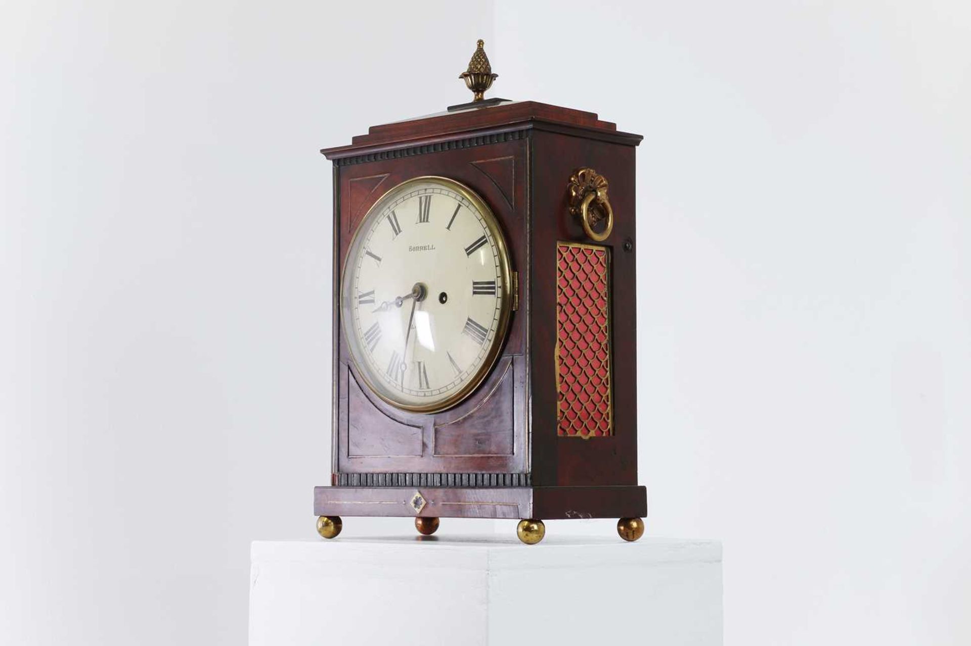 A Regency mahogany bracket clock,