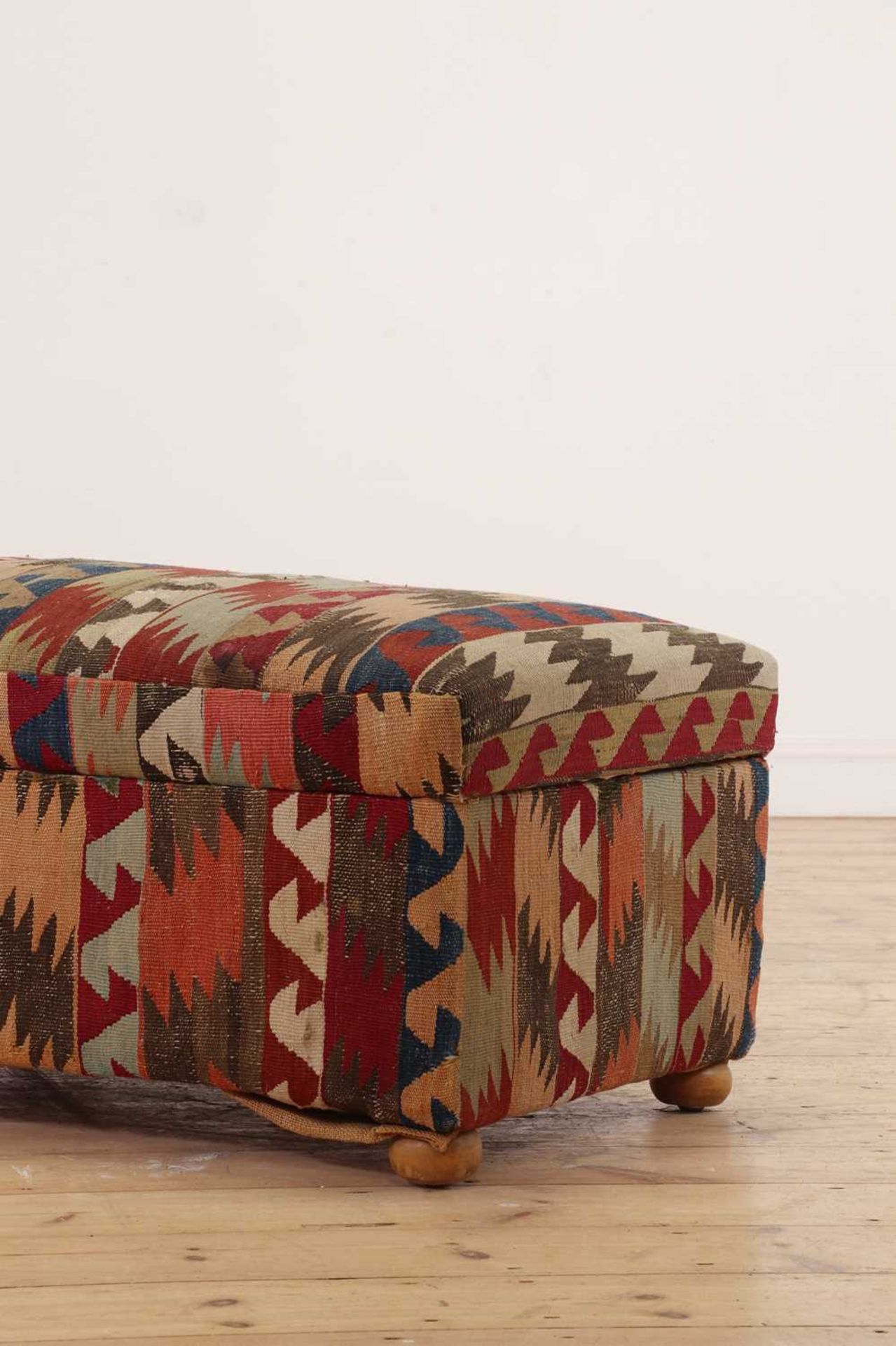 A kilim-upholstered Ottoman daybed - Image 7 of 8