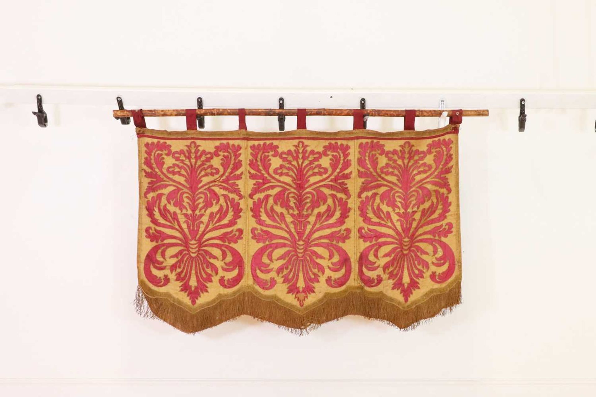 A silk and metal thread wall hanging, - Image 2 of 4