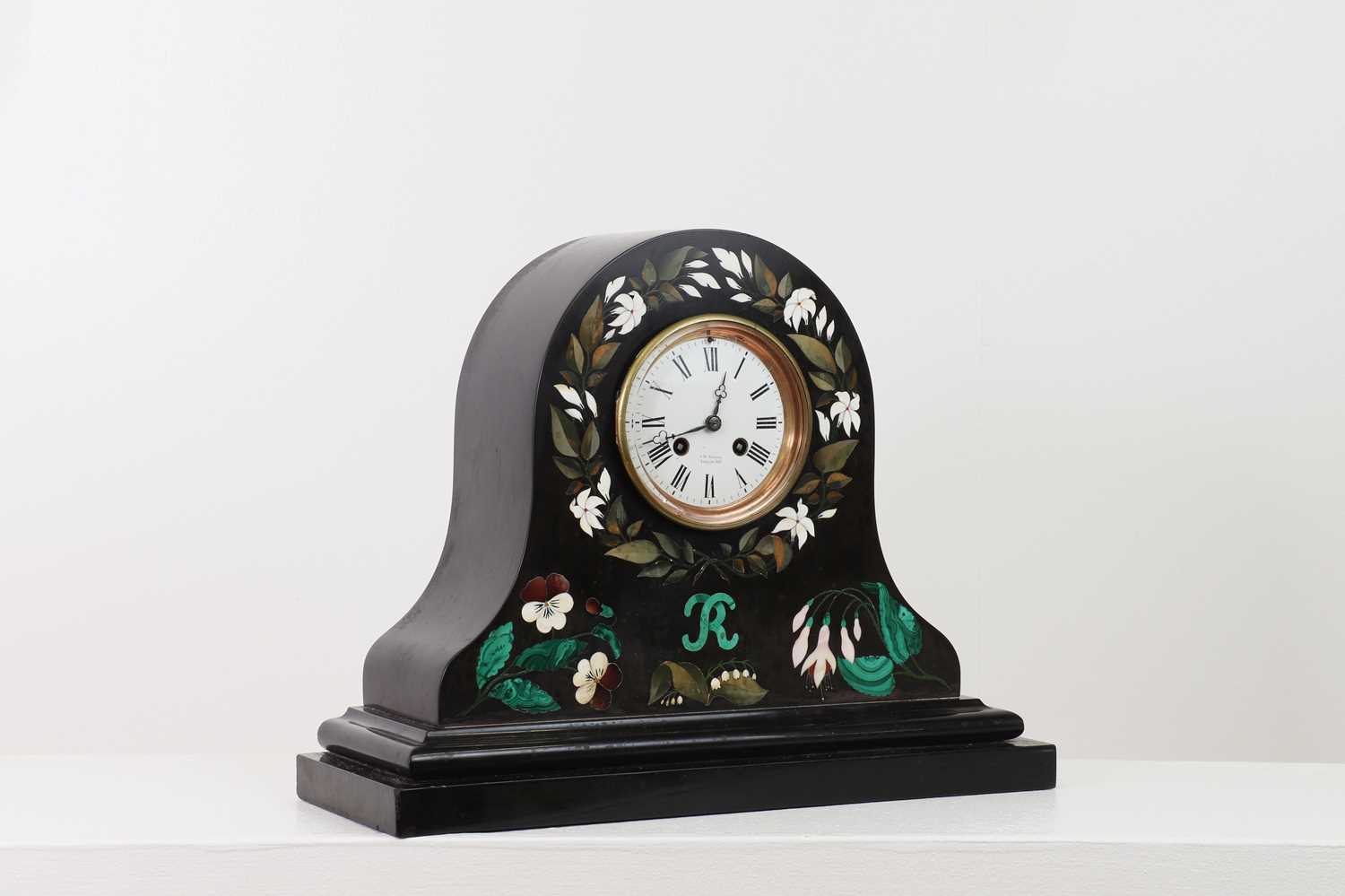 An Ashford black marble mantel clock, - Image 7 of 7