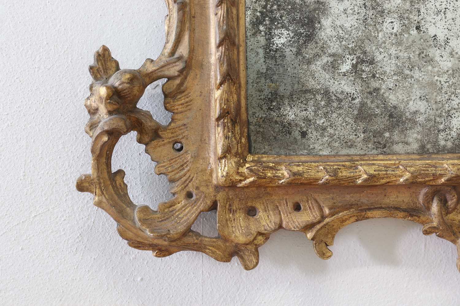 A carved giltwood and gesso pier mirror, - Image 5 of 27