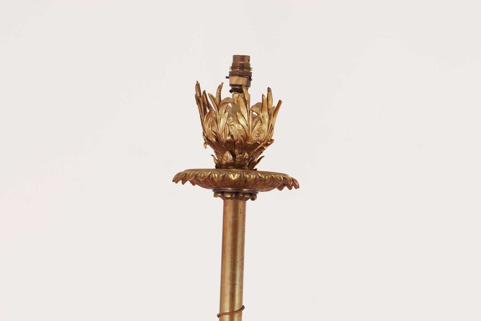 A gilt-brass floor lamp, - Image 5 of 13