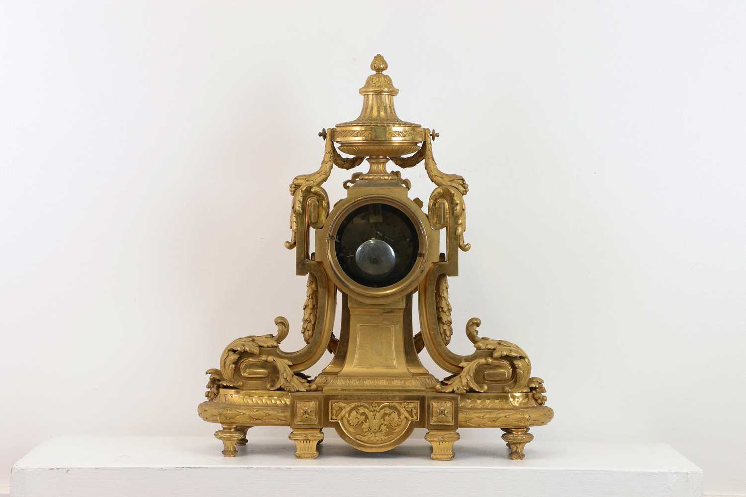 An Empire-style ormolu mantel clock, - Image 9 of 24