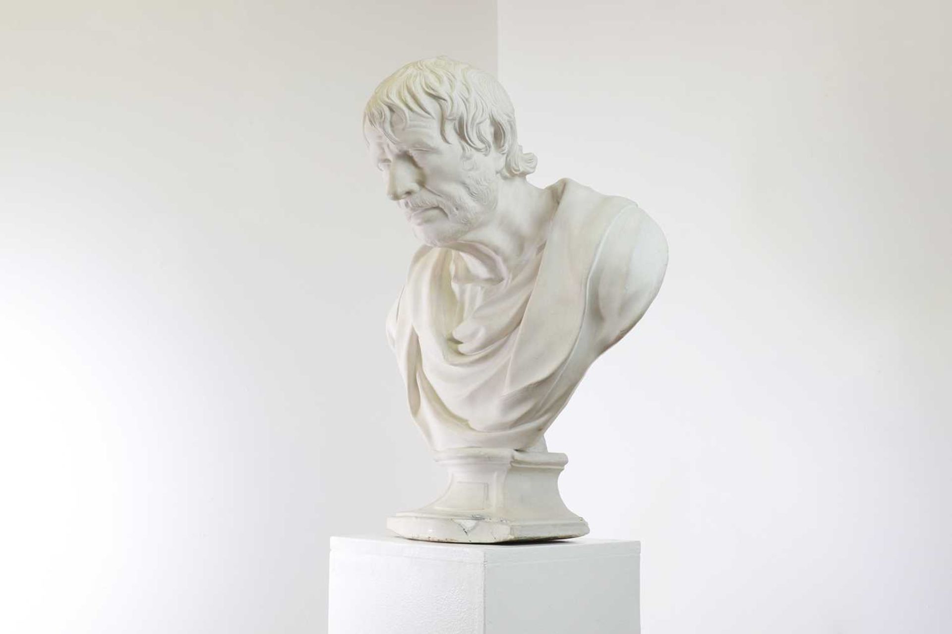 A large plaster bust of the Pseudo-Seneca, - Bild 9 aus 10