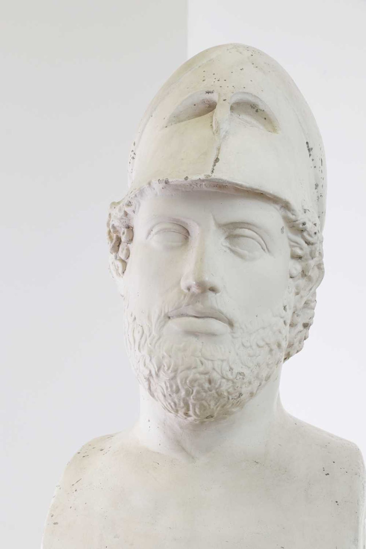 A plaster bust of Pericles after the antique, - Bild 7 aus 9