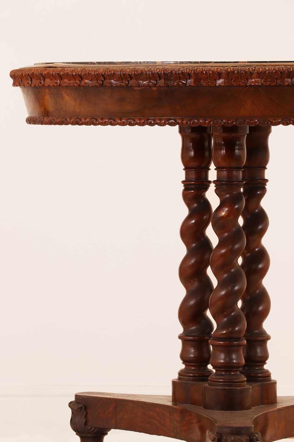 An olivewood centre table in the manner of J Darmanin & Sons, - Image 6 of 23