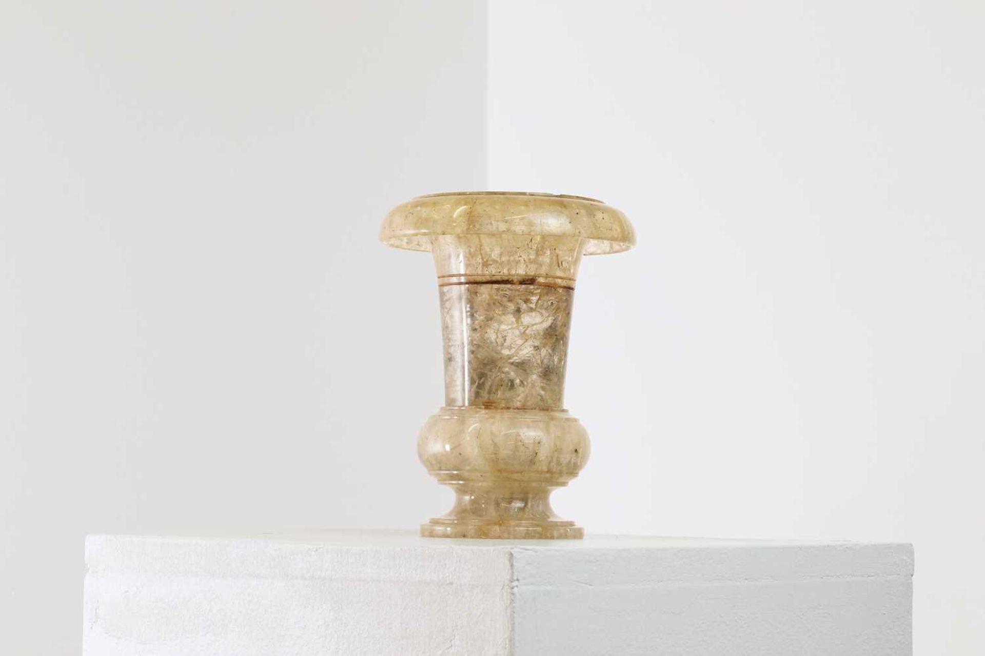 A fluorspar campana urn, - Image 3 of 23