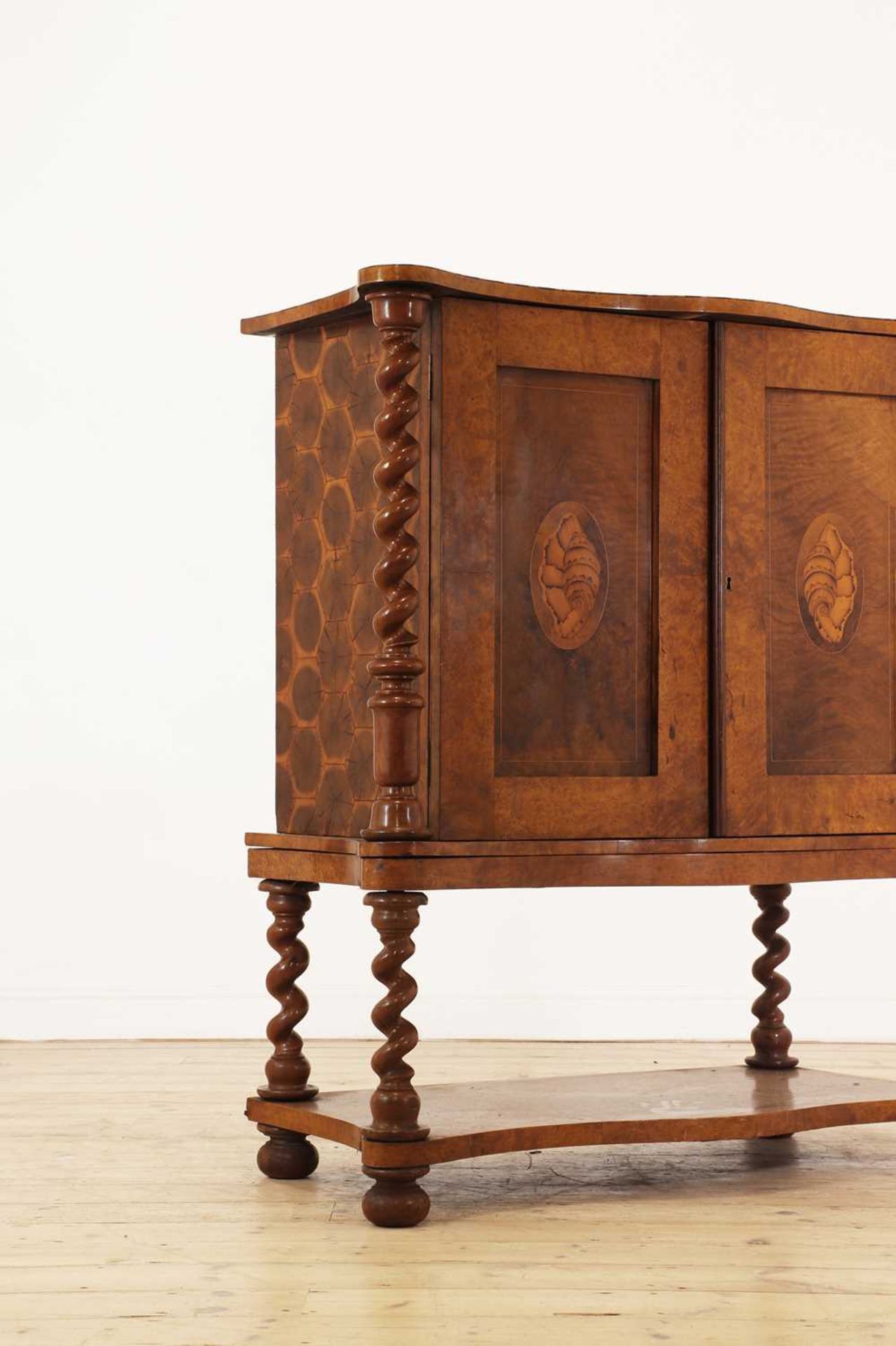 An oyster-veneered laburnum, maple and walnut collector's cabinet, - Image 2 of 33