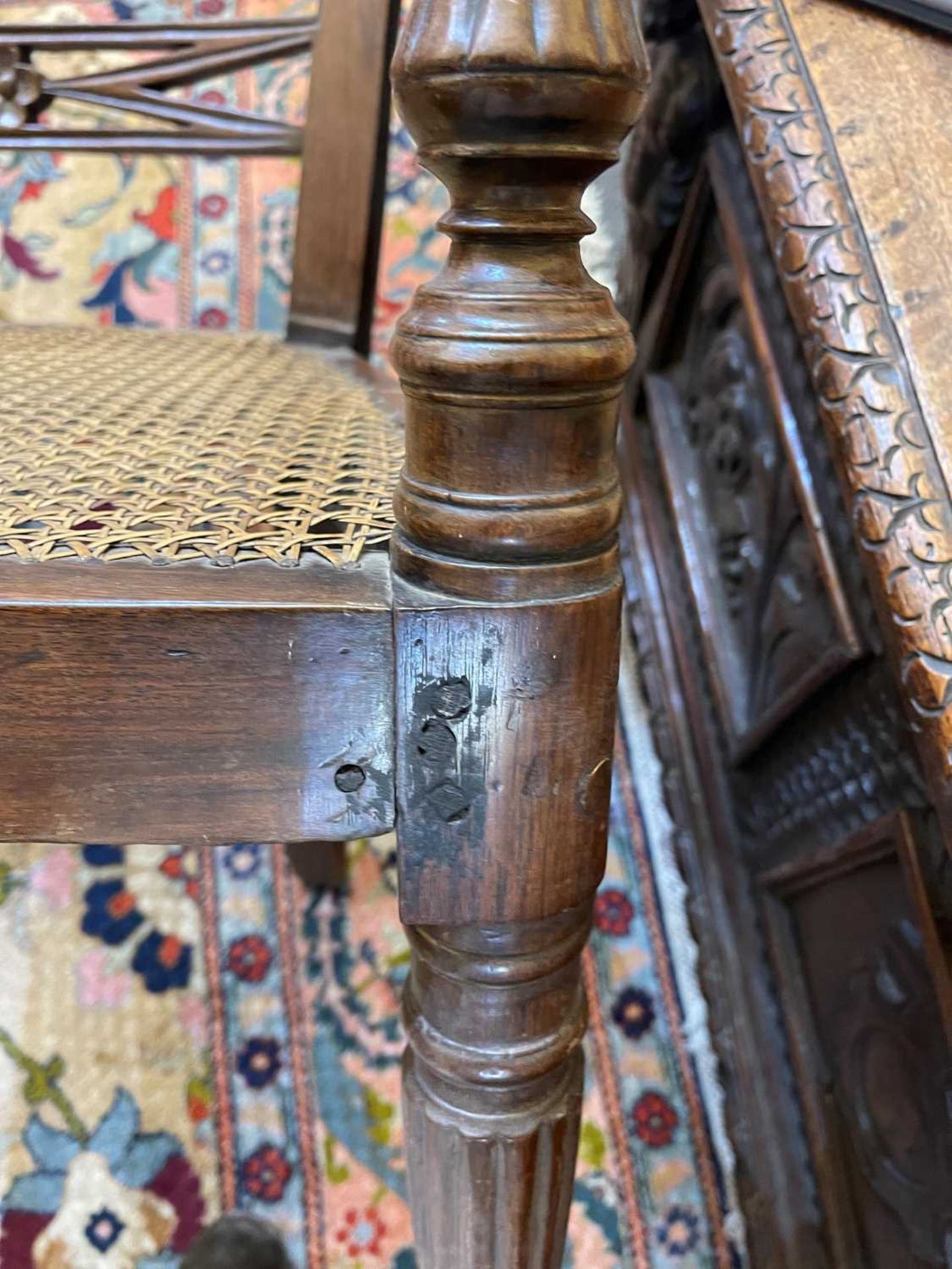 A set of eight hardwood dining chairs, - Image 17 of 48