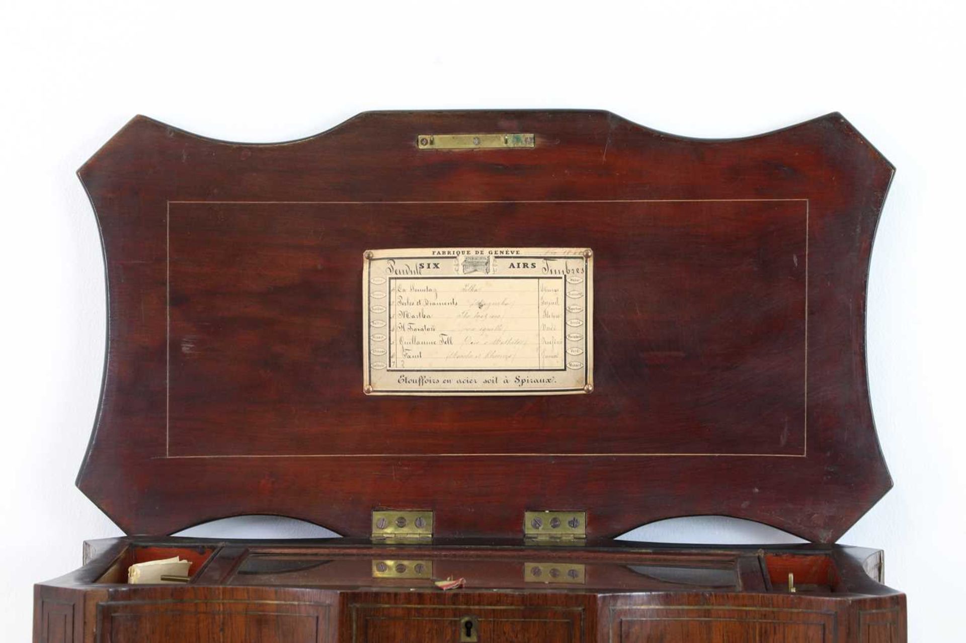 A rare bells-in-view musical box, - Image 4 of 8