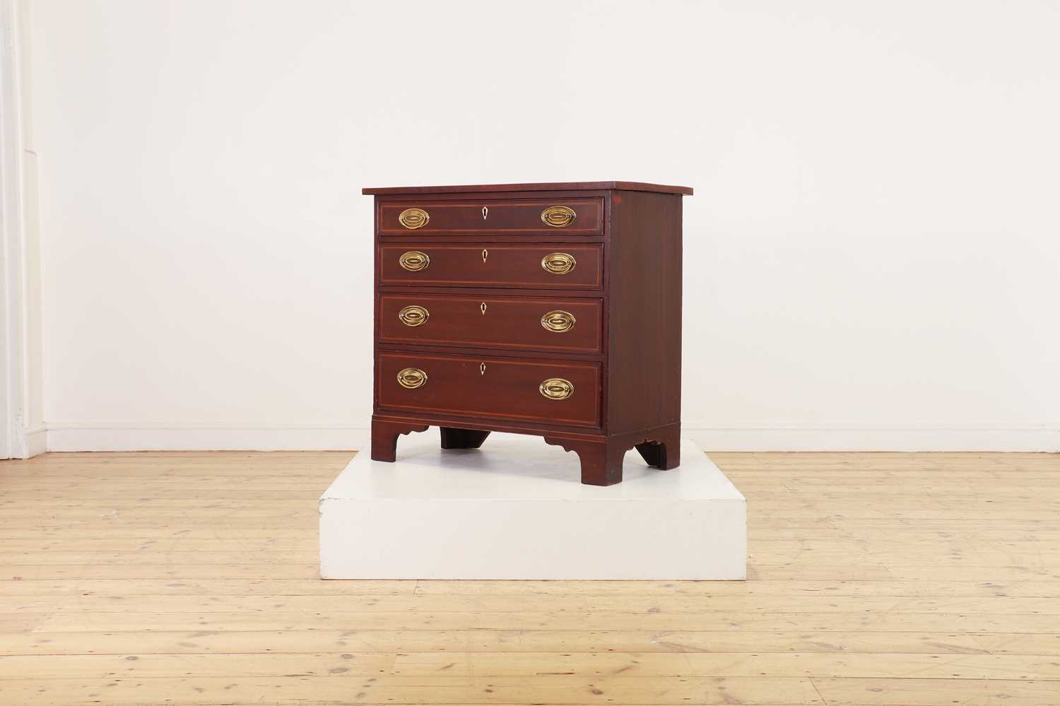 A George III-style mahogany chest of drawers, - Image 2 of 8