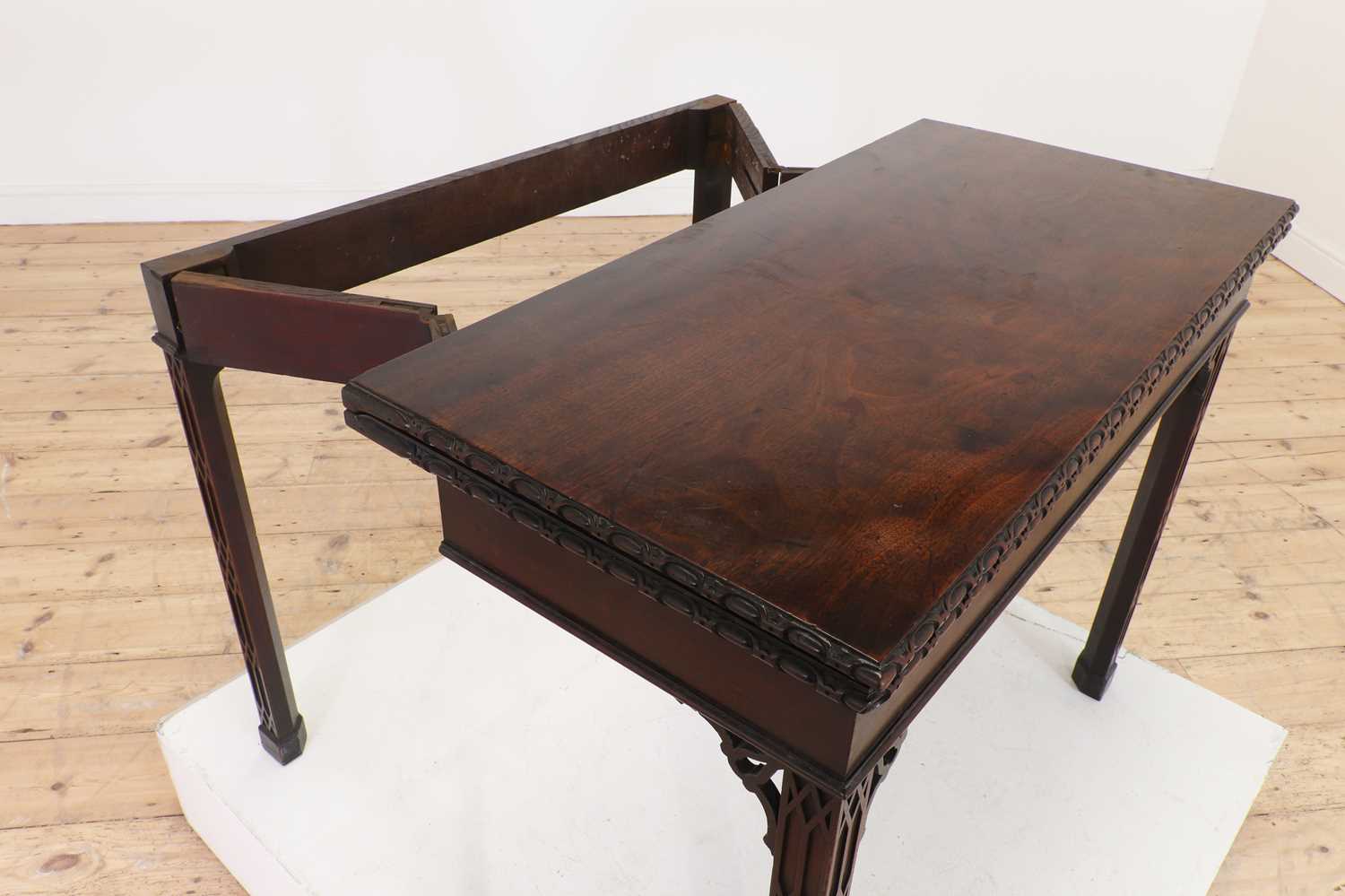 A George III mahogany card table, - Image 8 of 23