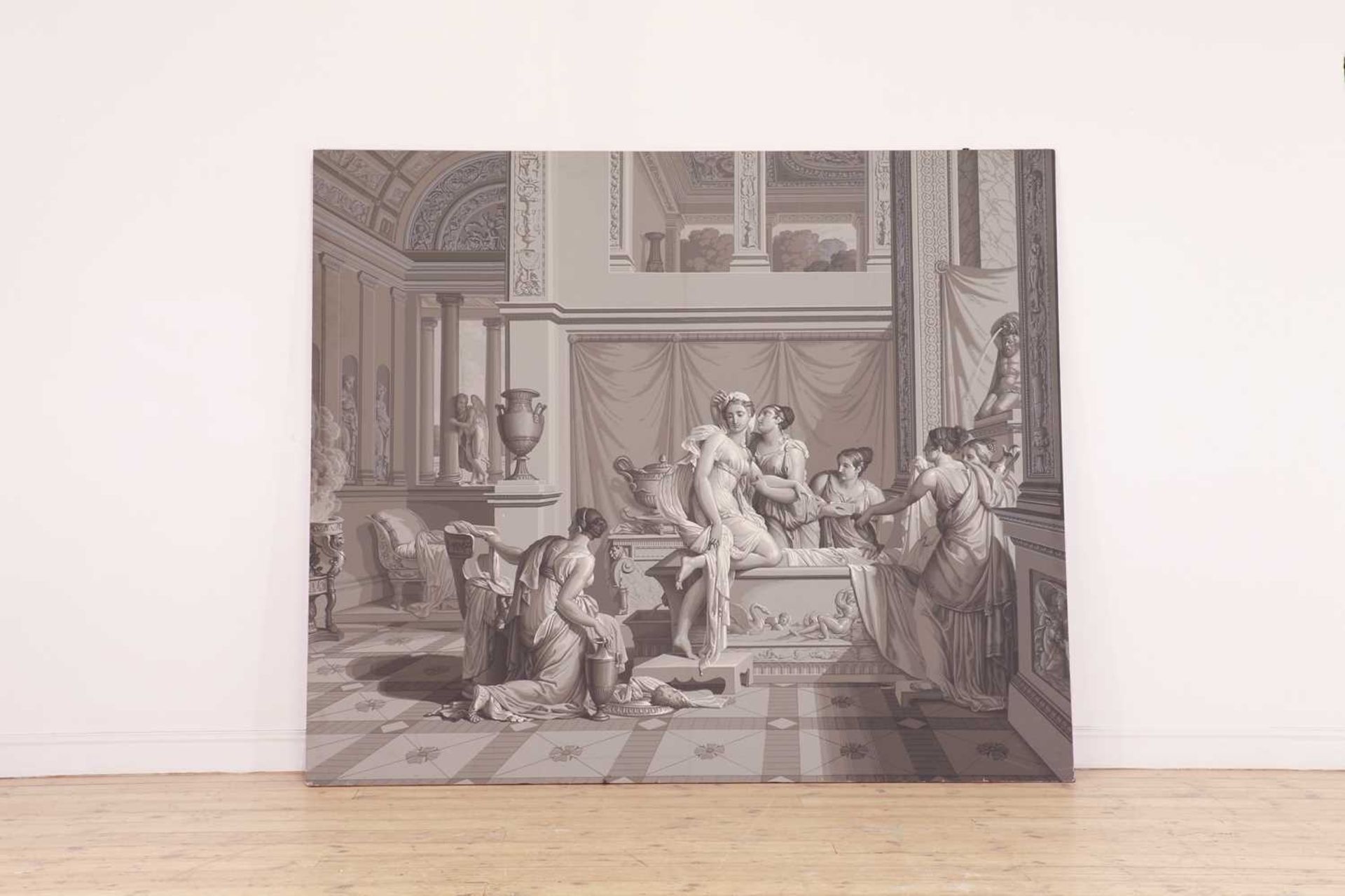 A neoclassical-style wallpaper panel by Zuber,
