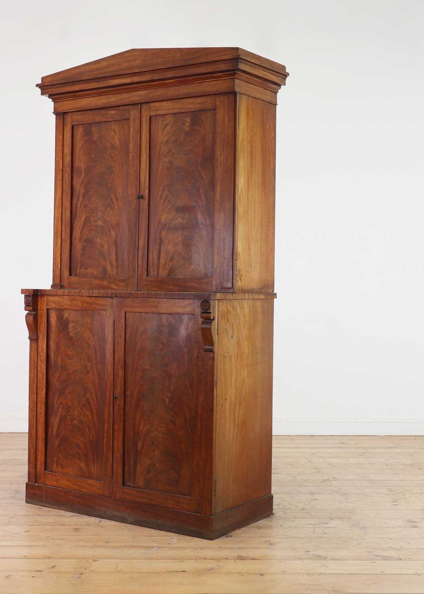 A George IV figured mahogany collector's cabinet, - Image 5 of 13