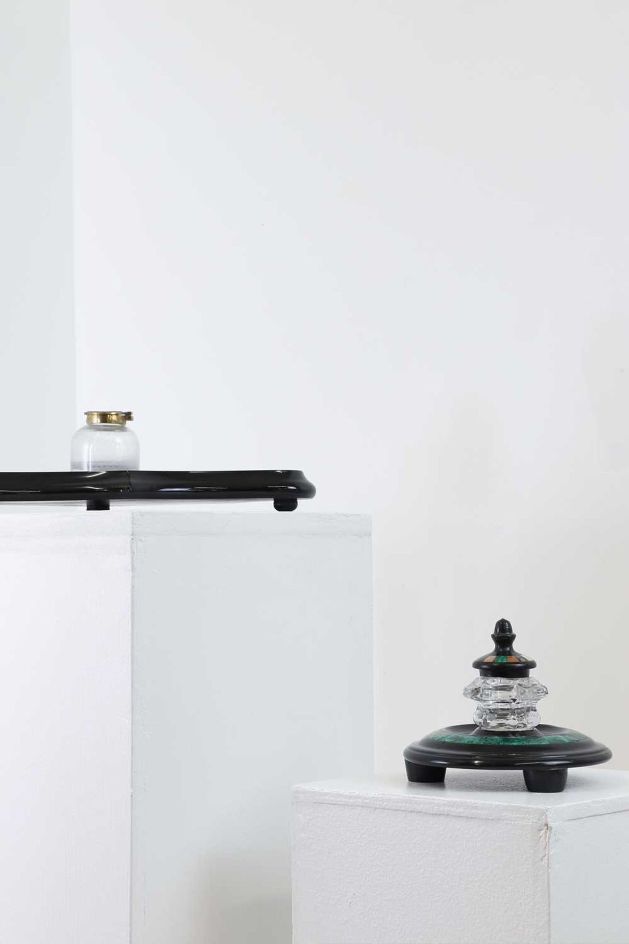 An Ashford black marble deskstand, - Image 4 of 8