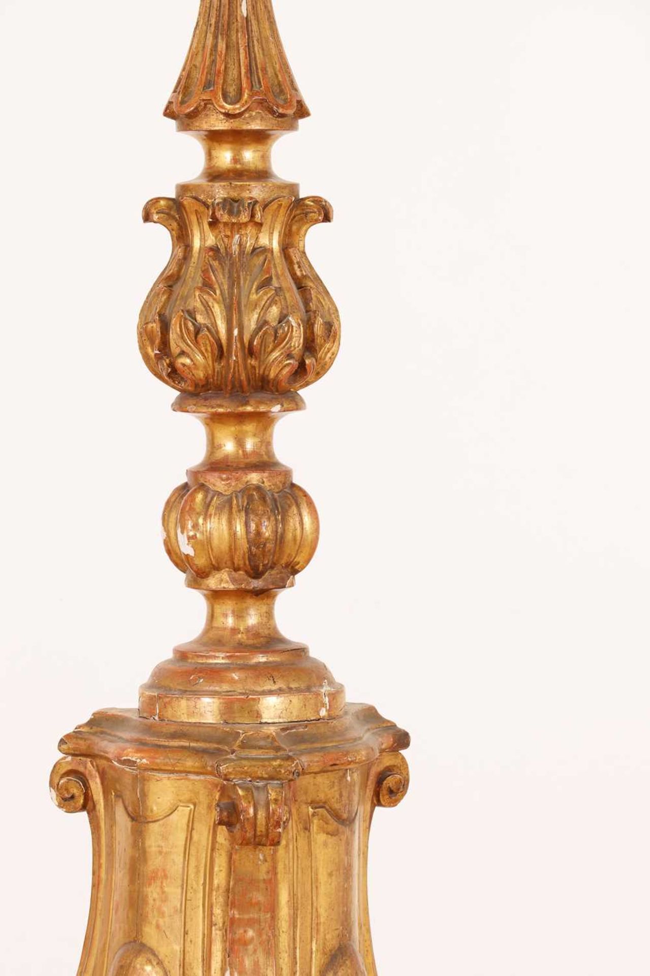 A baroque carved giltwood torchère, - Image 6 of 6