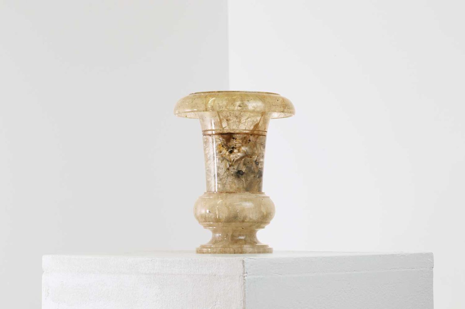 A fluorspar campana urn, - Image 2 of 23