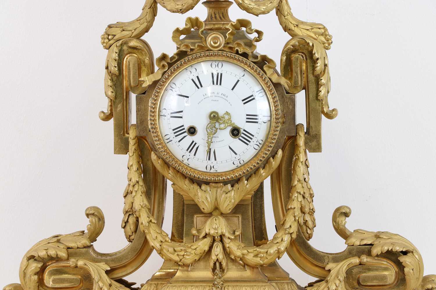 An Empire-style ormolu mantel clock, - Image 5 of 24
