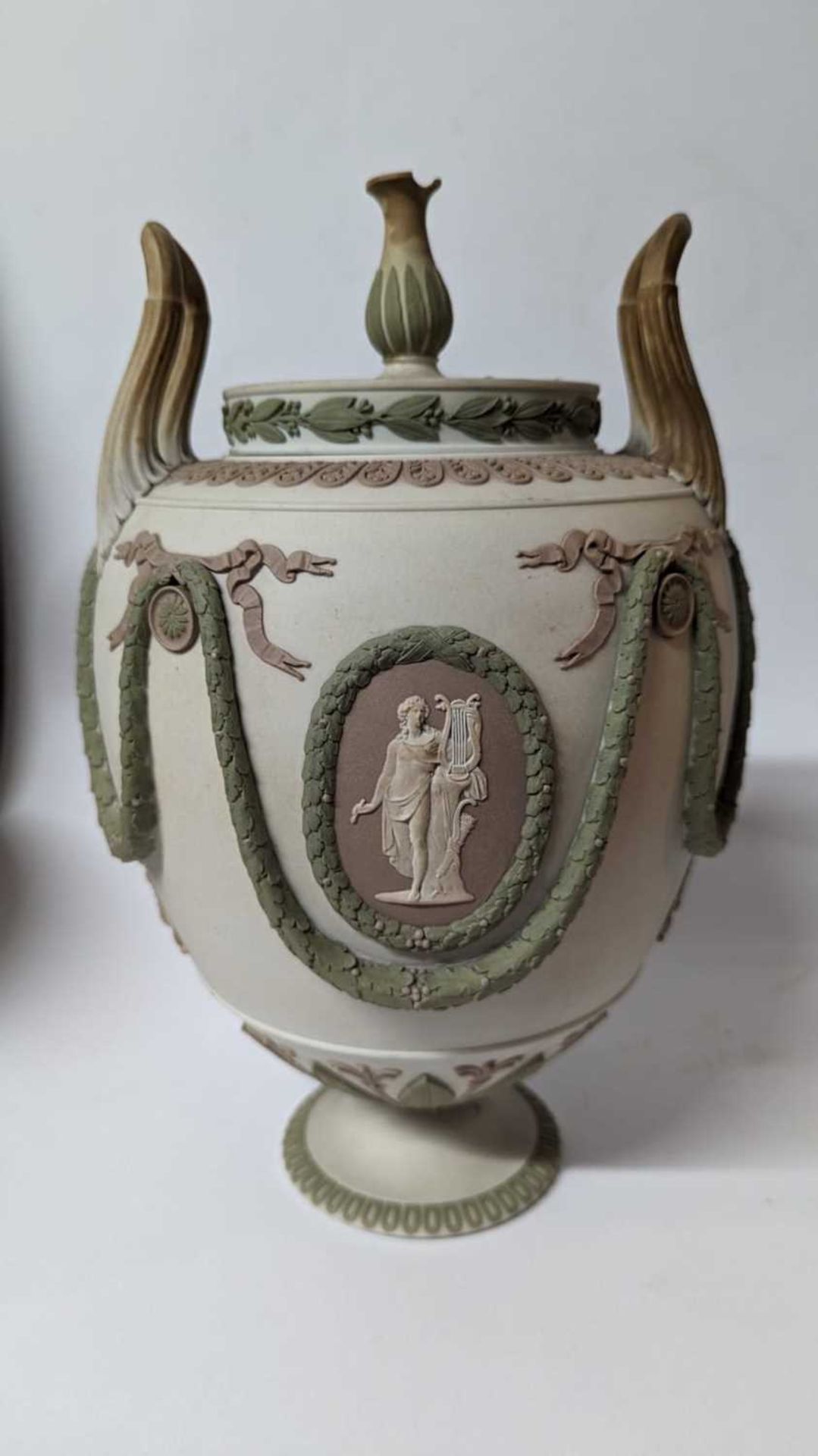 A pair of Wedgwood jasperware urns and covers, - Image 27 of 28