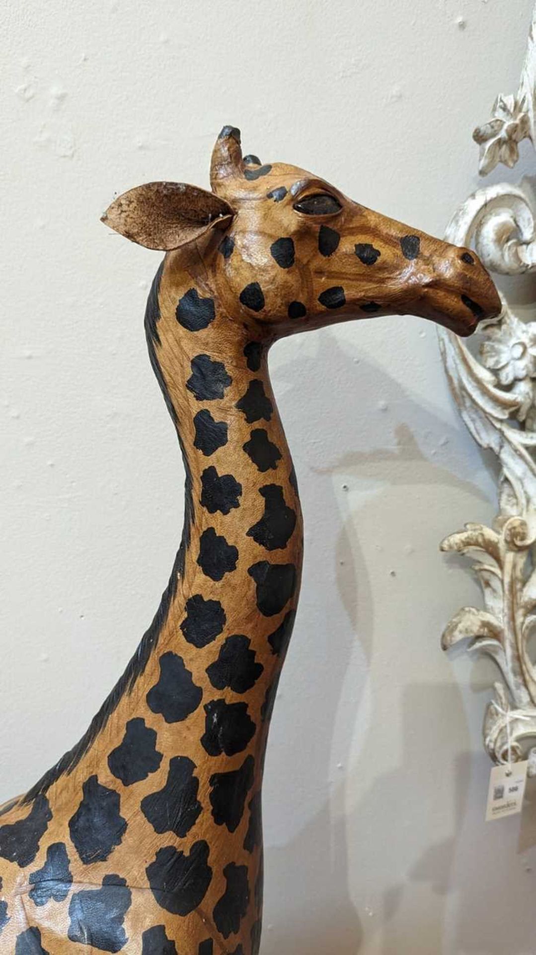 A pair of painted hide figures of giraffes, - Image 17 of 30