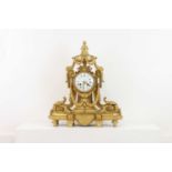 An Empire-style ormolu mantel clock,