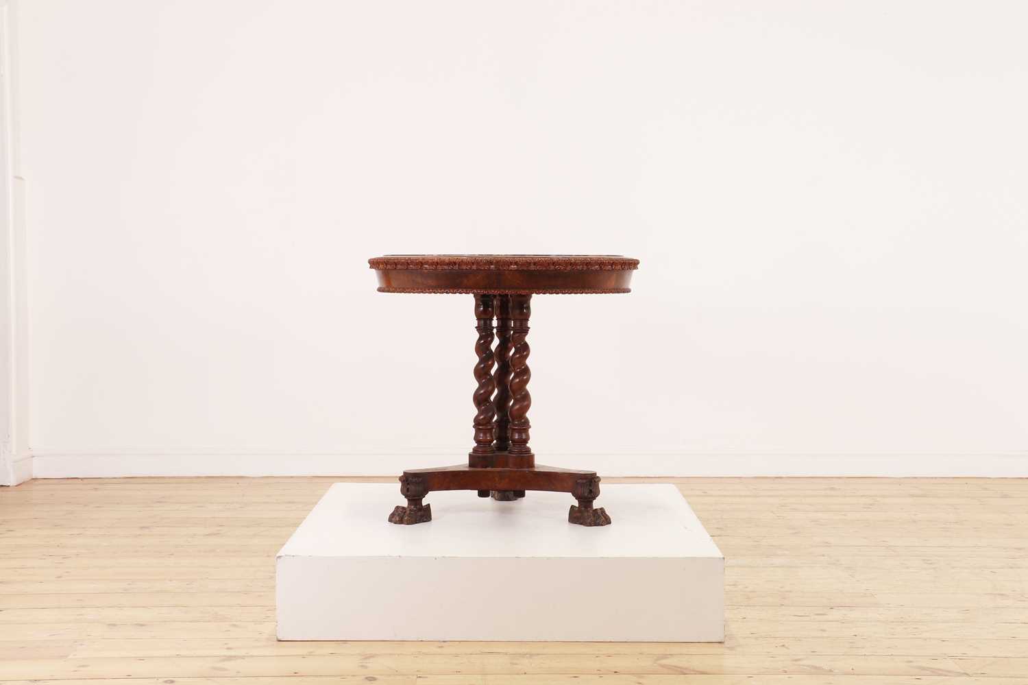 An olivewood centre table in the manner of J Darmanin & Sons, - Image 3 of 23