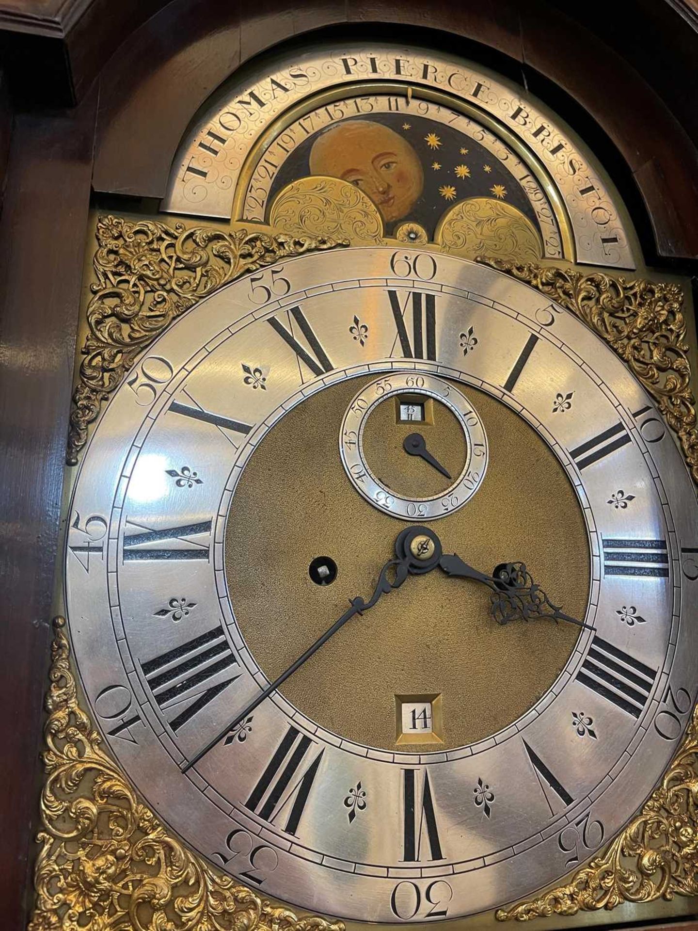 A George III mahogany longcase clock, - Image 9 of 26