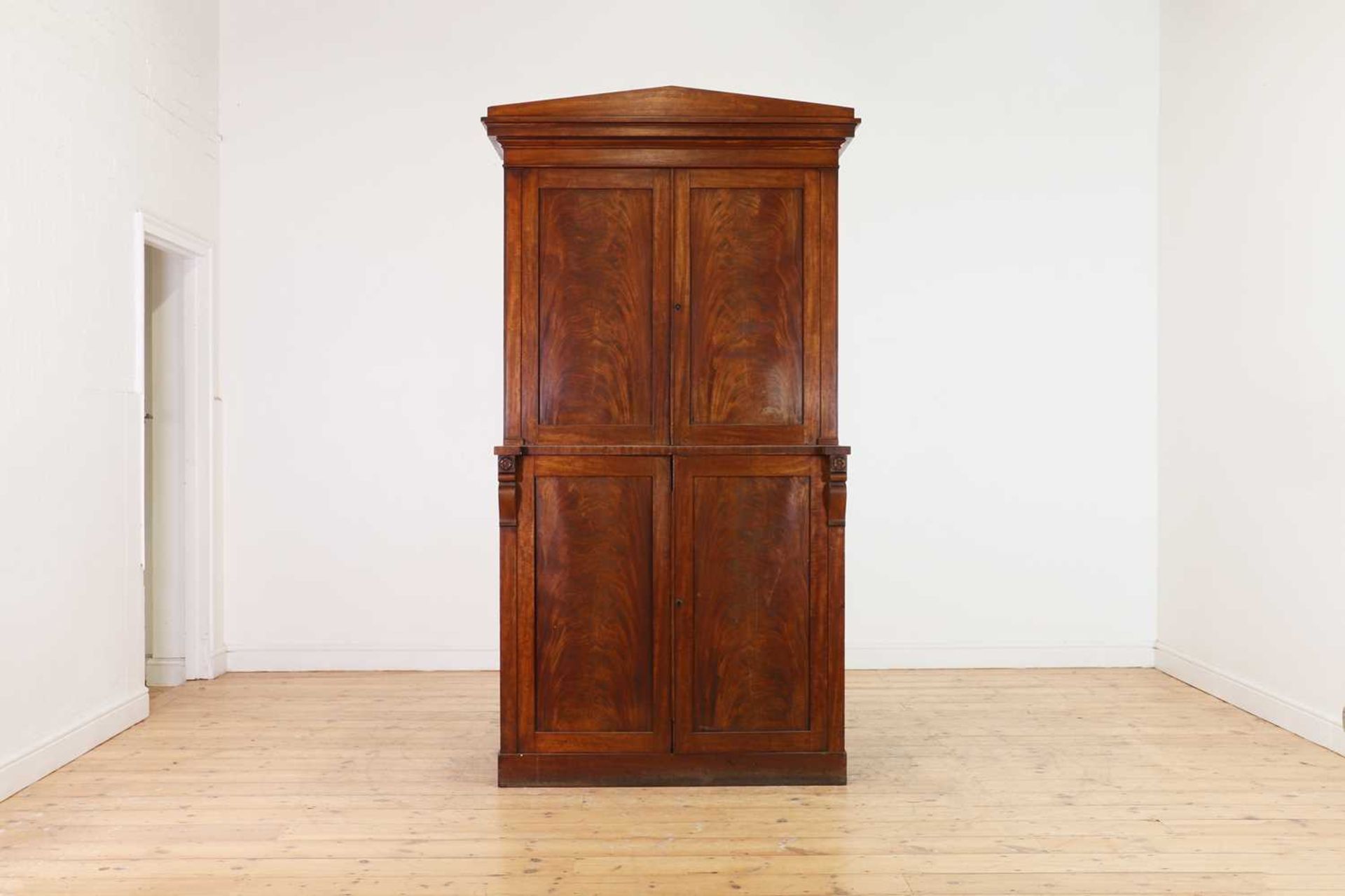 A George IV figured mahogany collector's cabinet, - Image 2 of 13