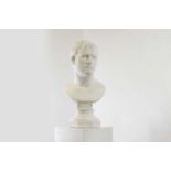 A large plaster bust of Marcus Vipsanius Agrippa,