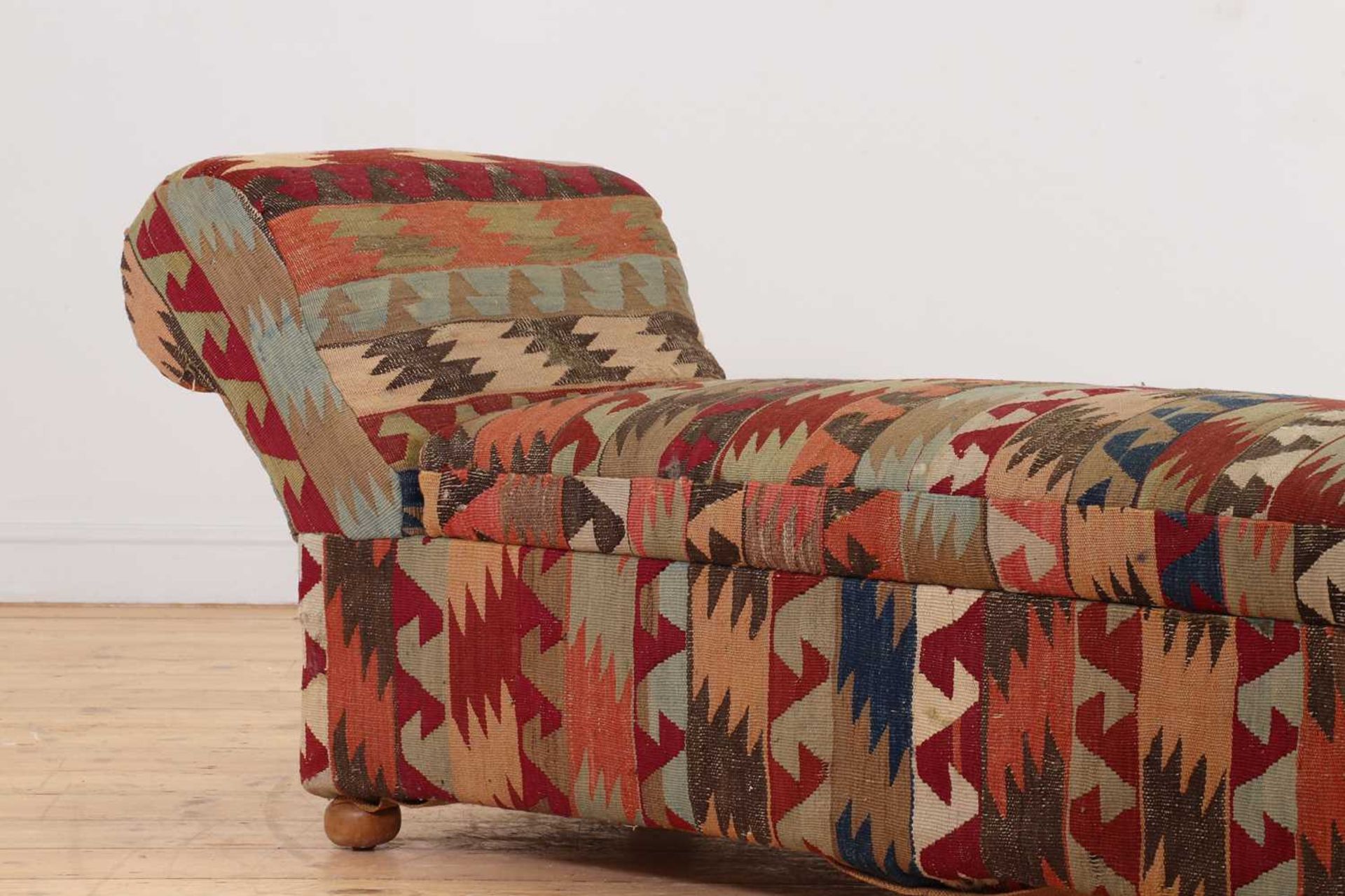 A kilim-upholstered Ottoman daybed - Image 8 of 8