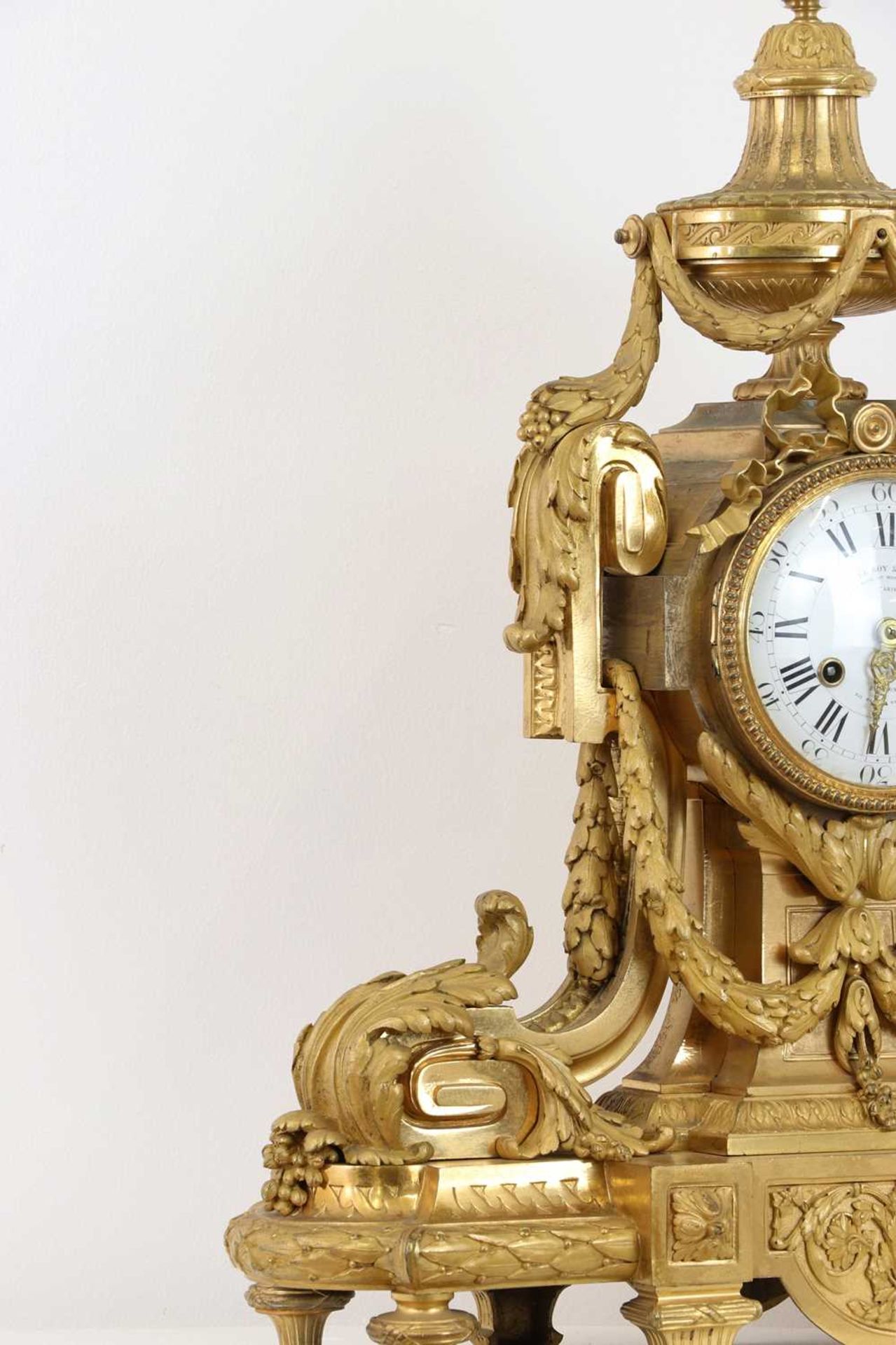 An Empire-style ormolu mantel clock, - Image 4 of 24