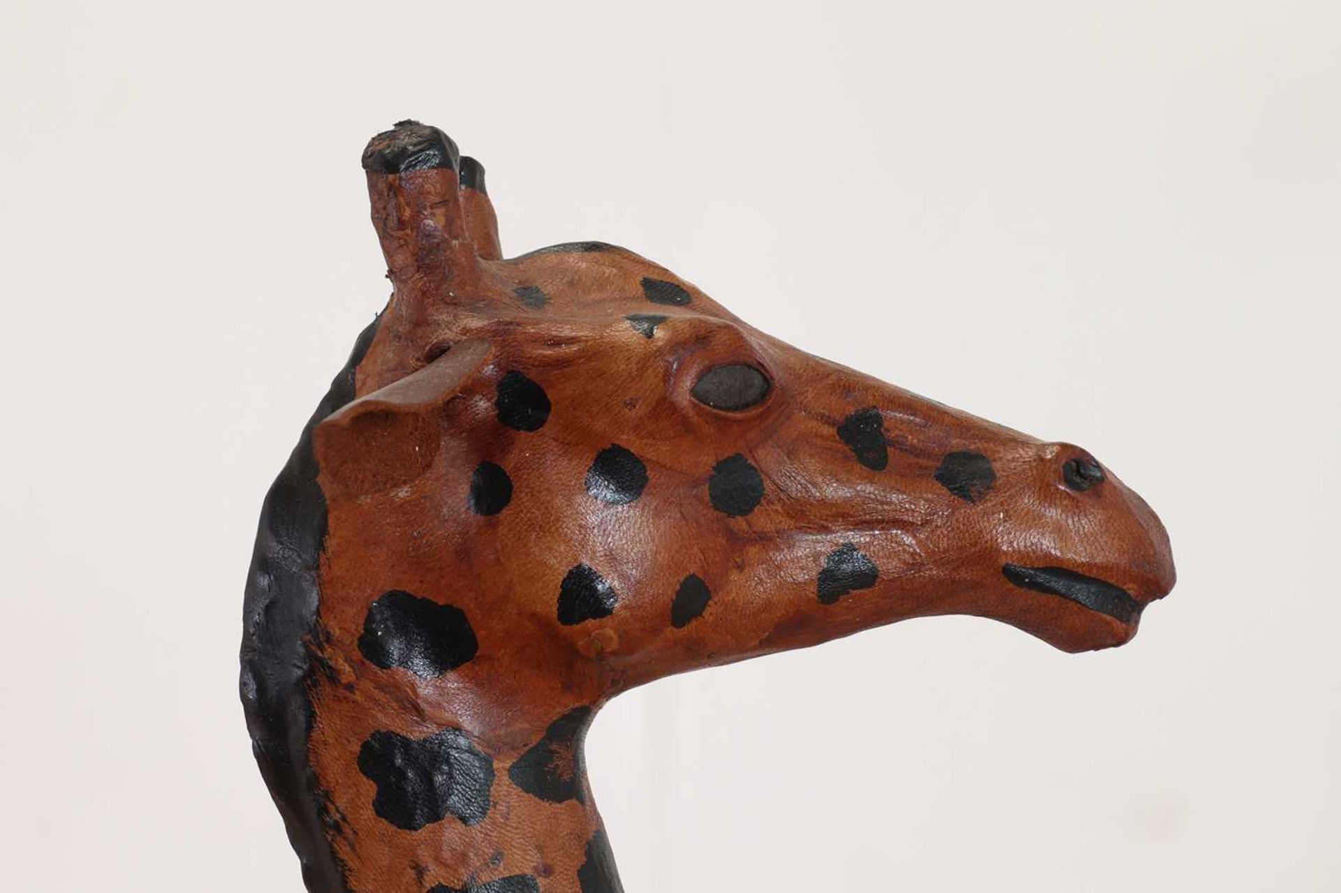 A pair of painted hide figures of giraffes, - Image 3 of 30