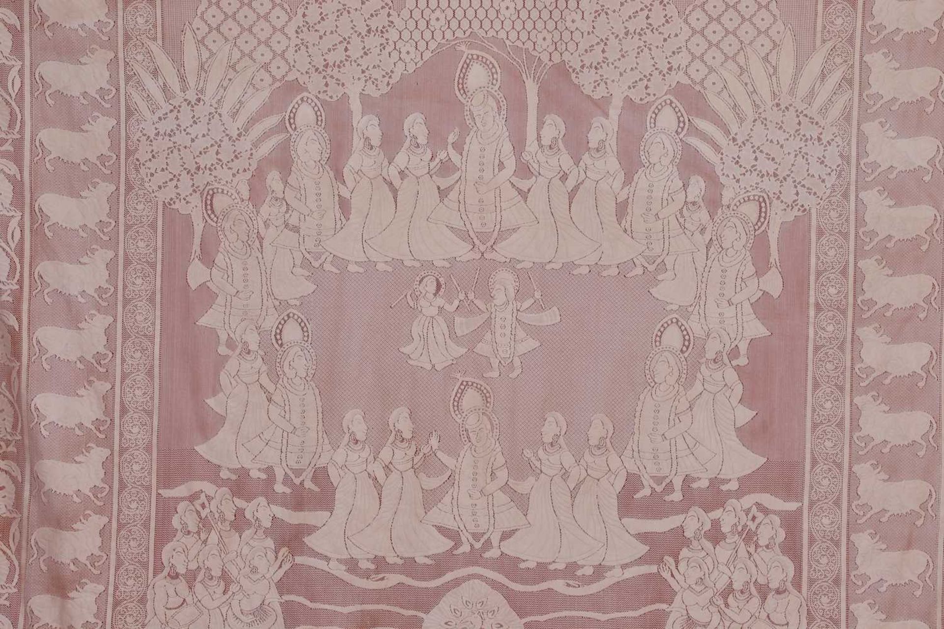 A cotton lace pichhavai or pichwai - Bild 3 aus 5