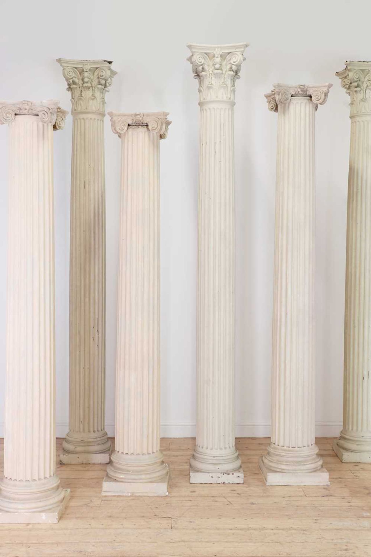 Eight fibreglass classical columns, - Image 5 of 5