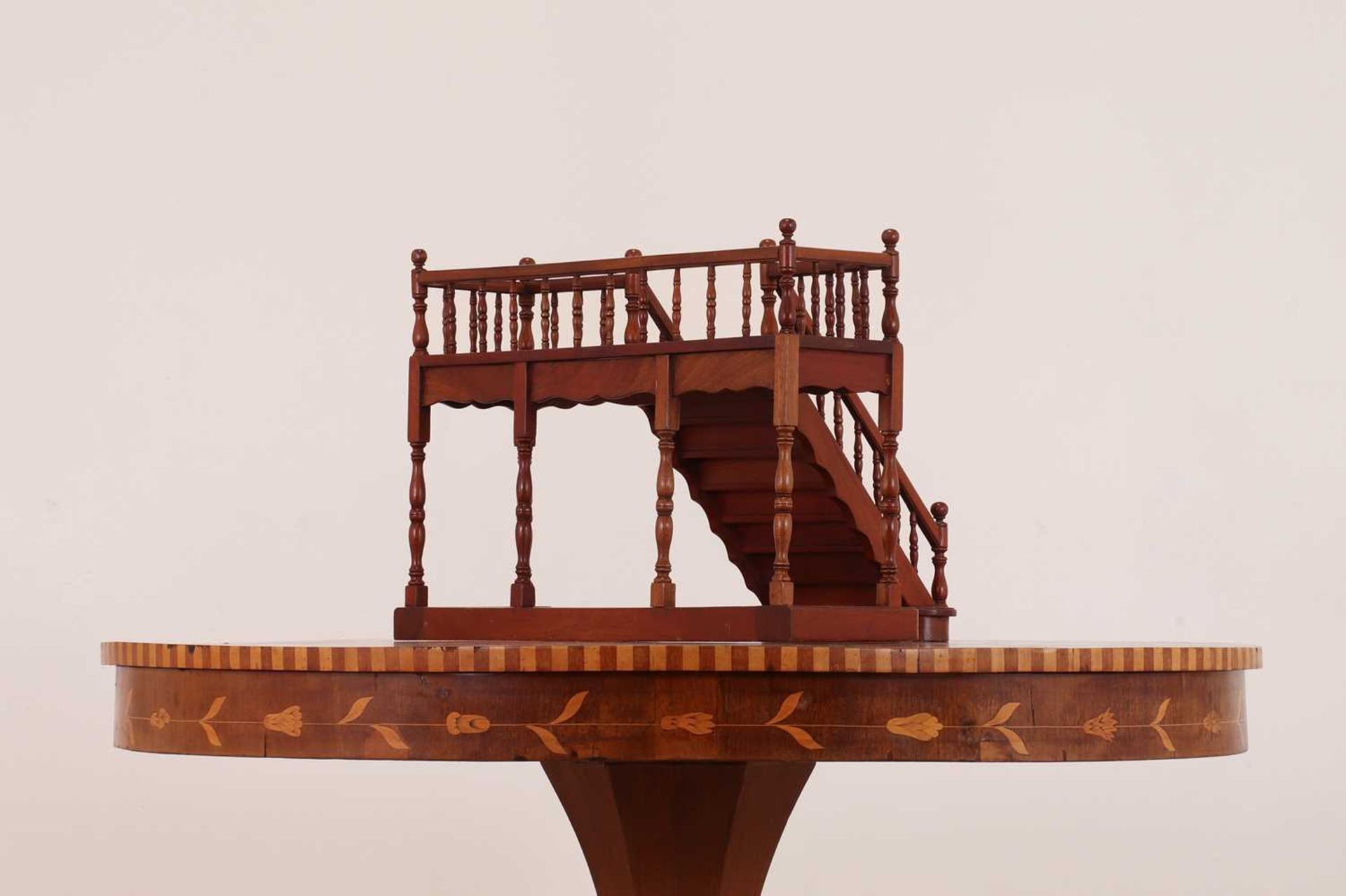 Two wooden architectural models of staircases, - Bild 9 aus 39
