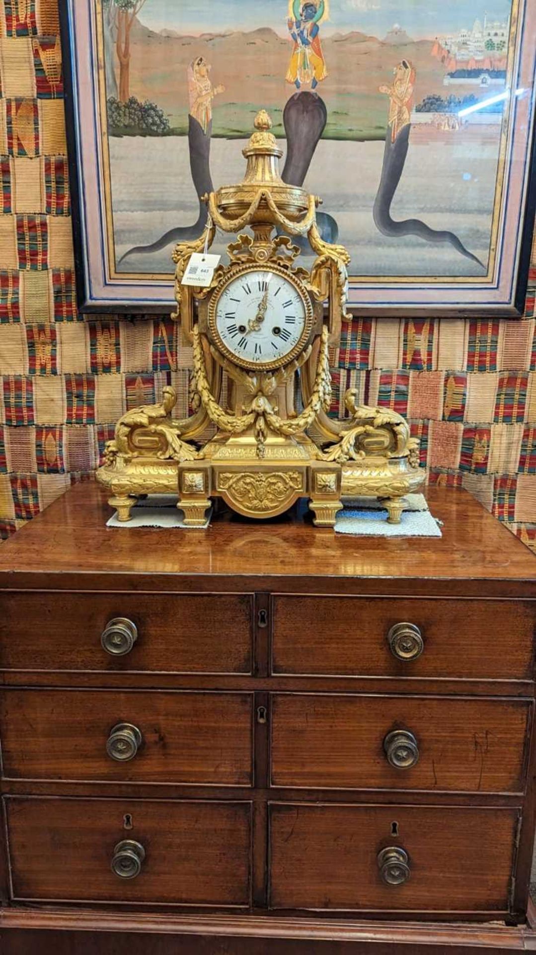An Empire-style ormolu mantel clock, - Bild 24 aus 24