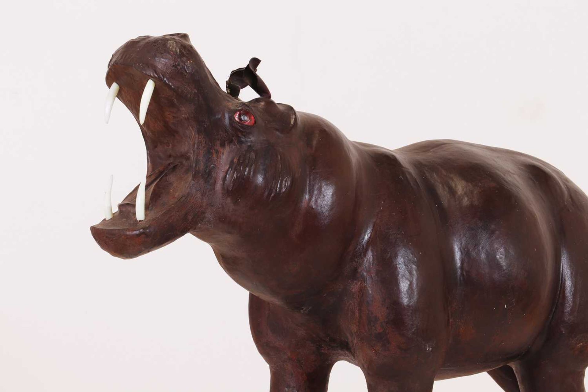 A leather hippopotamus, - Image 6 of 7