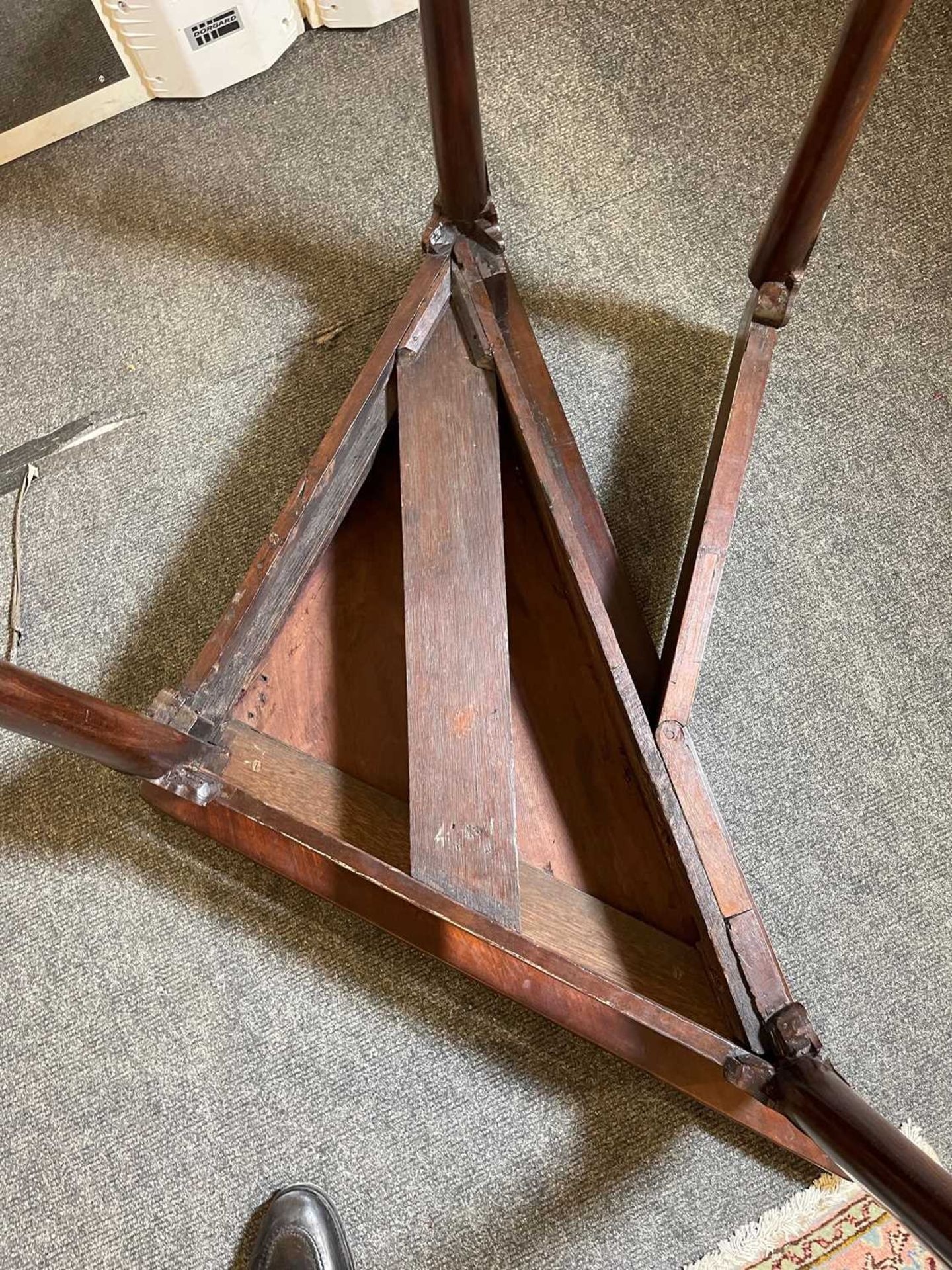 A mahogany triangular tea table, - Image 21 of 37