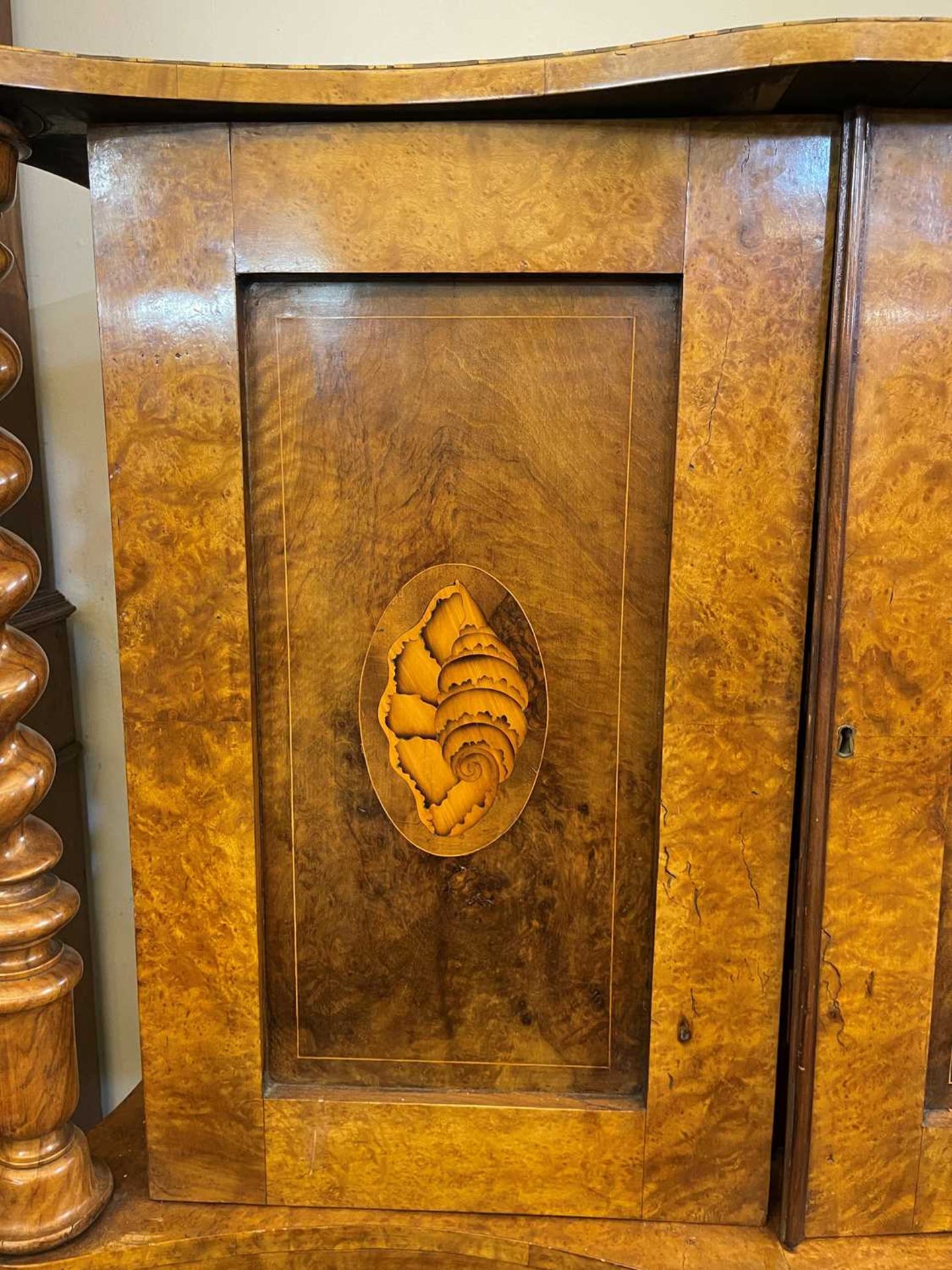 An oyster-veneered laburnum, maple and walnut collector's cabinet, - Image 33 of 33