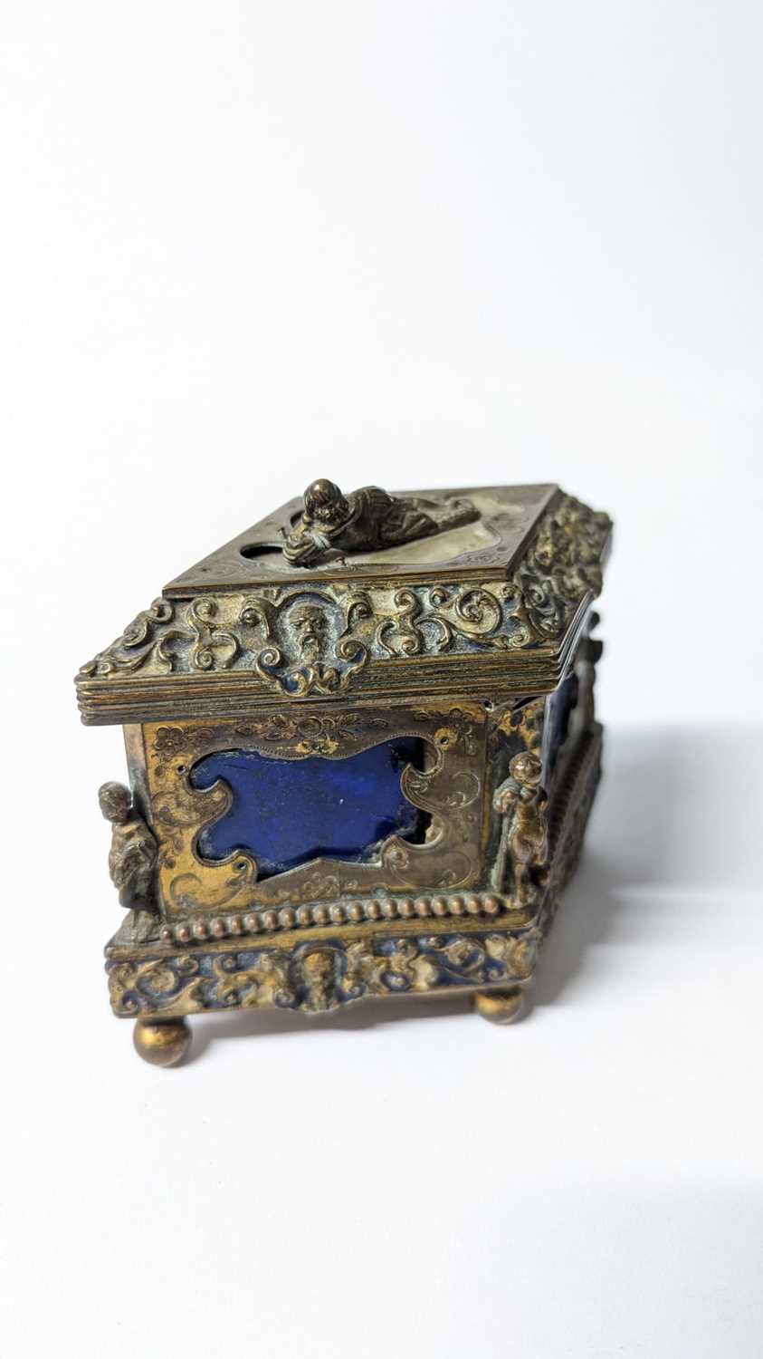 A lapis lazuli and gilt-metal box, - Image 11 of 13