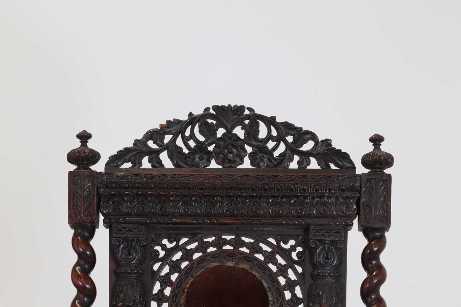 A near pair of carved rosewood occasional chairs, - Image 2 of 21