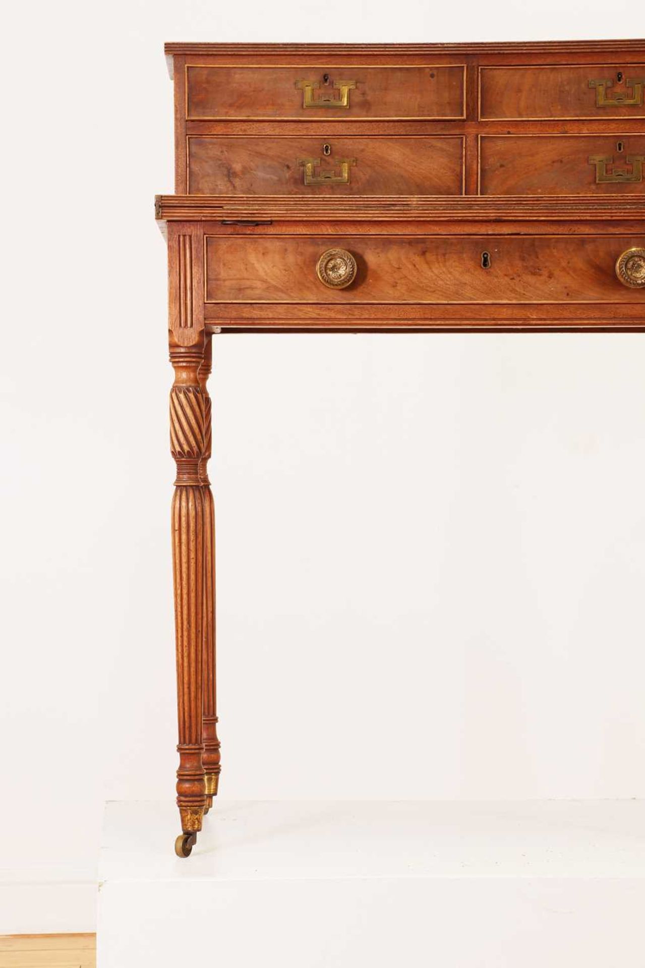 A George III mahogany writing desk, - Image 4 of 6