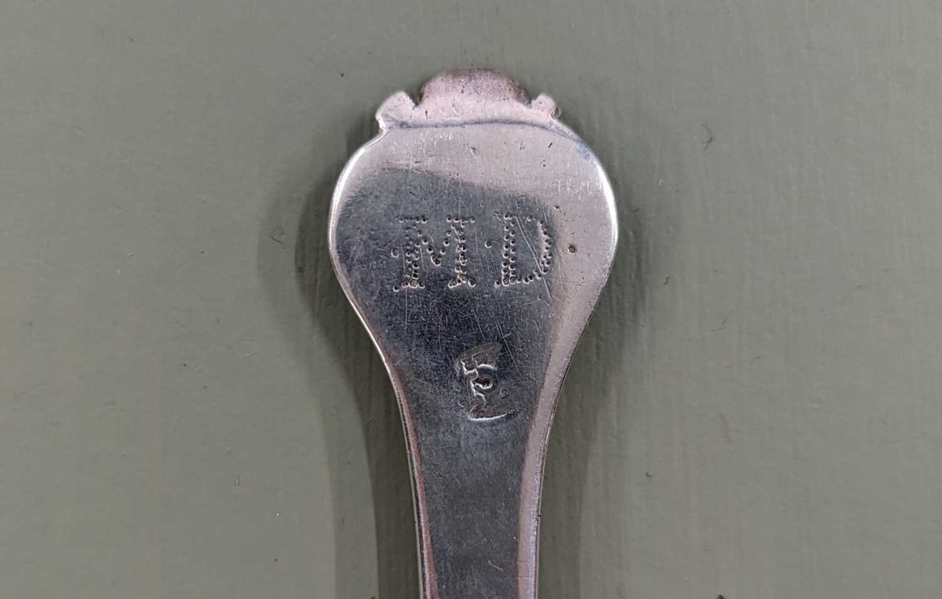 A Charles II East Anglian provincial silver trefid spoon, - Image 4 of 14