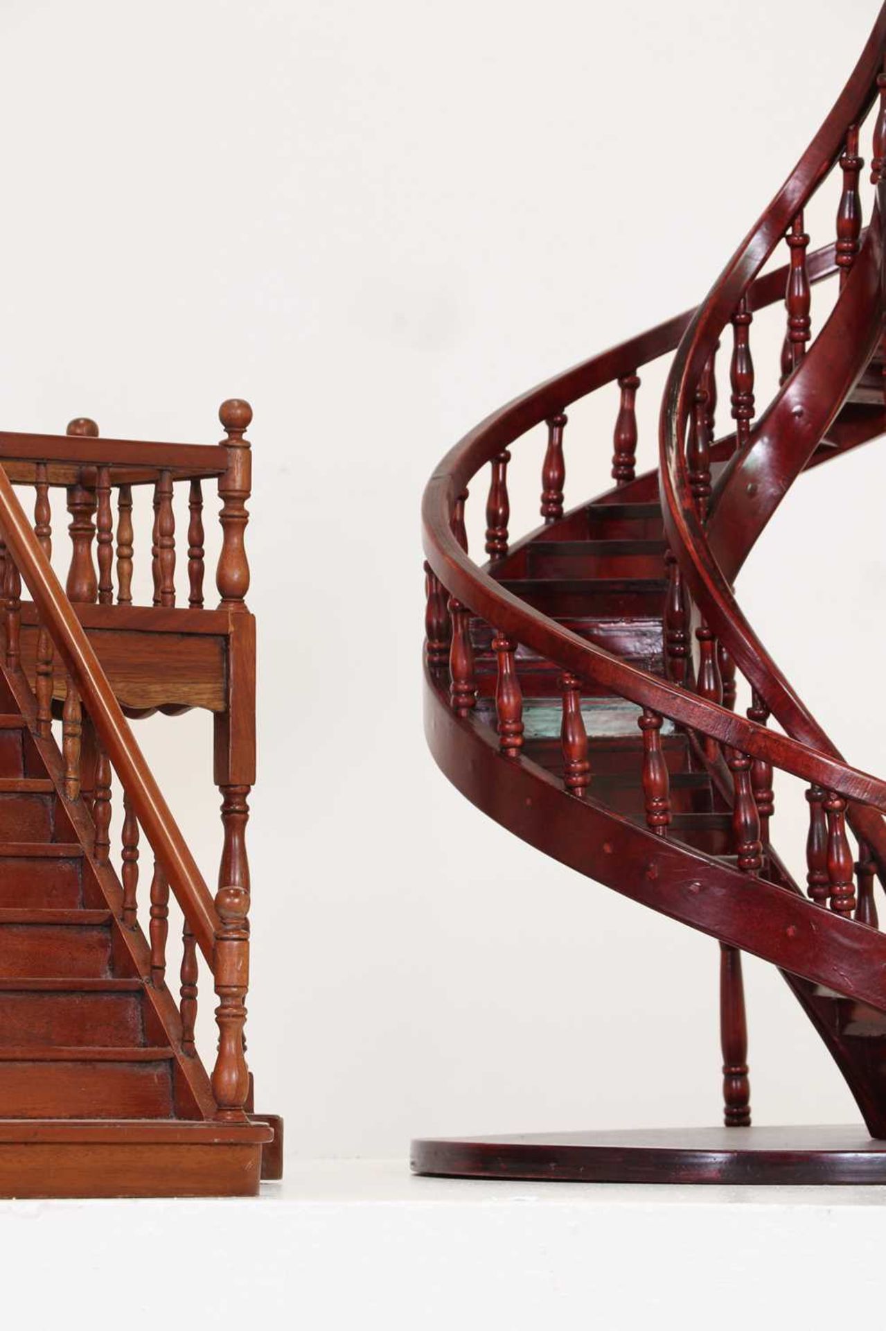 Two wooden architectural models of staircases, - Image 6 of 39