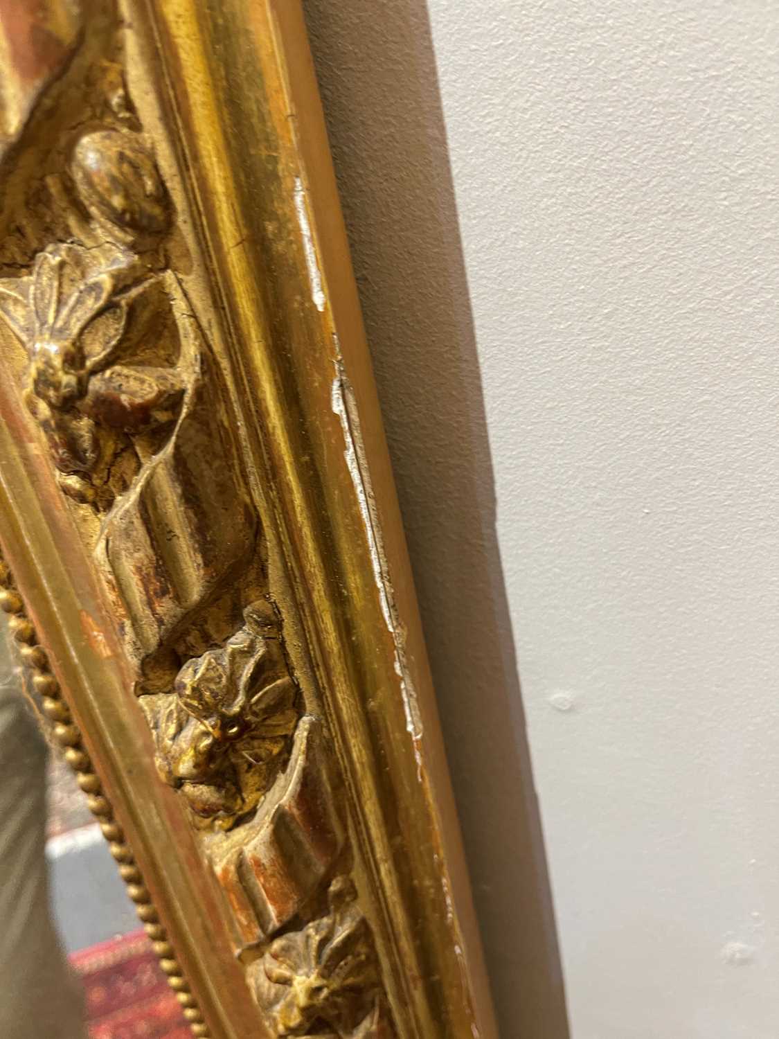 A Louis XVI-style giltwood and gesso overmantel mirror, - Image 23 of 24