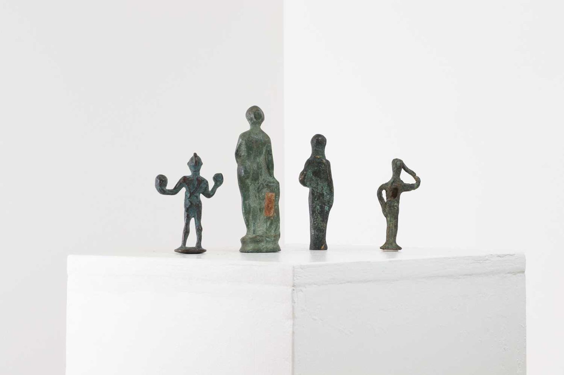 A group of small grand tour bronze figures after the antique, - Image 5 of 5